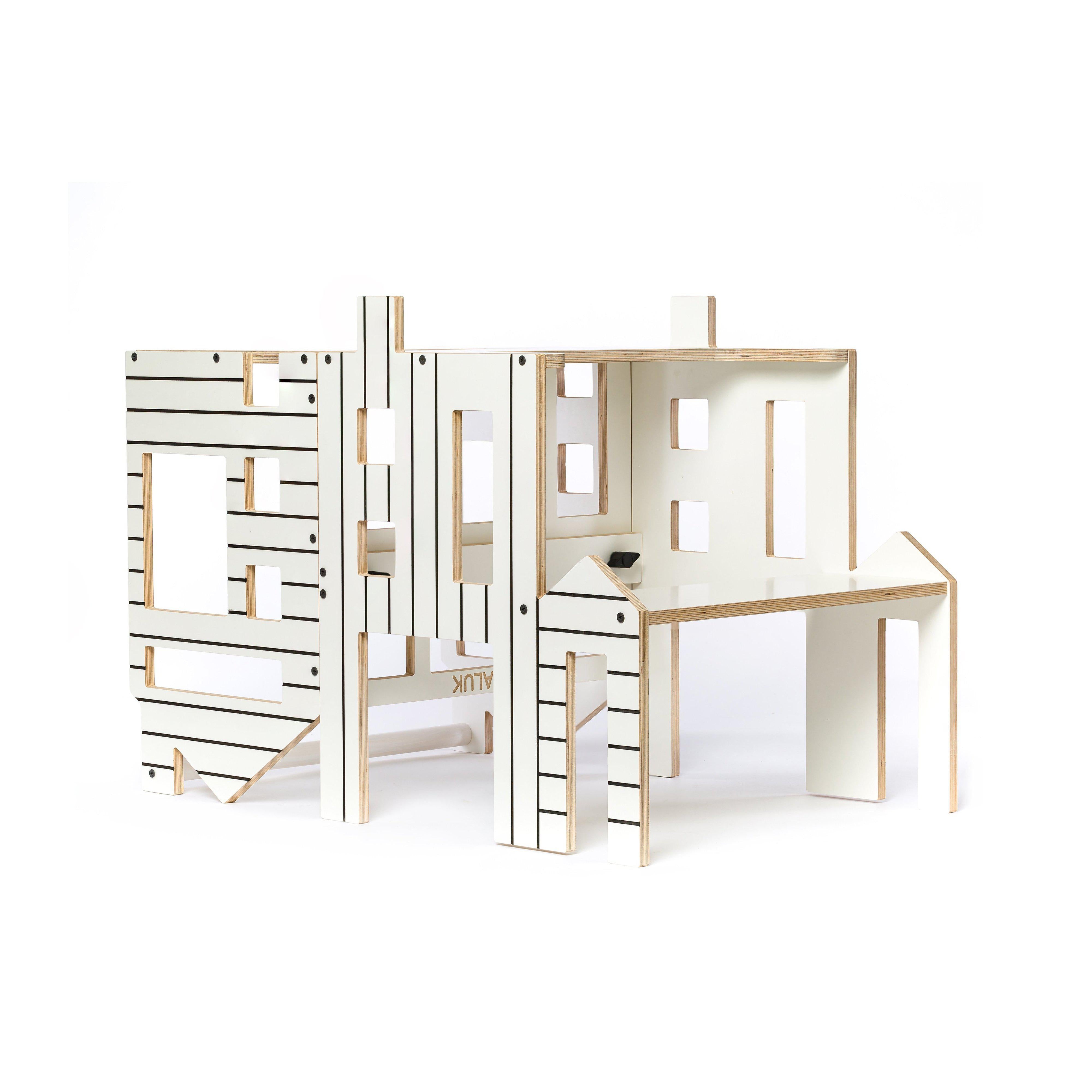 Wooden Multi-Function Learning Tower Dollhouse、mySite、gigharbornorthrealestate