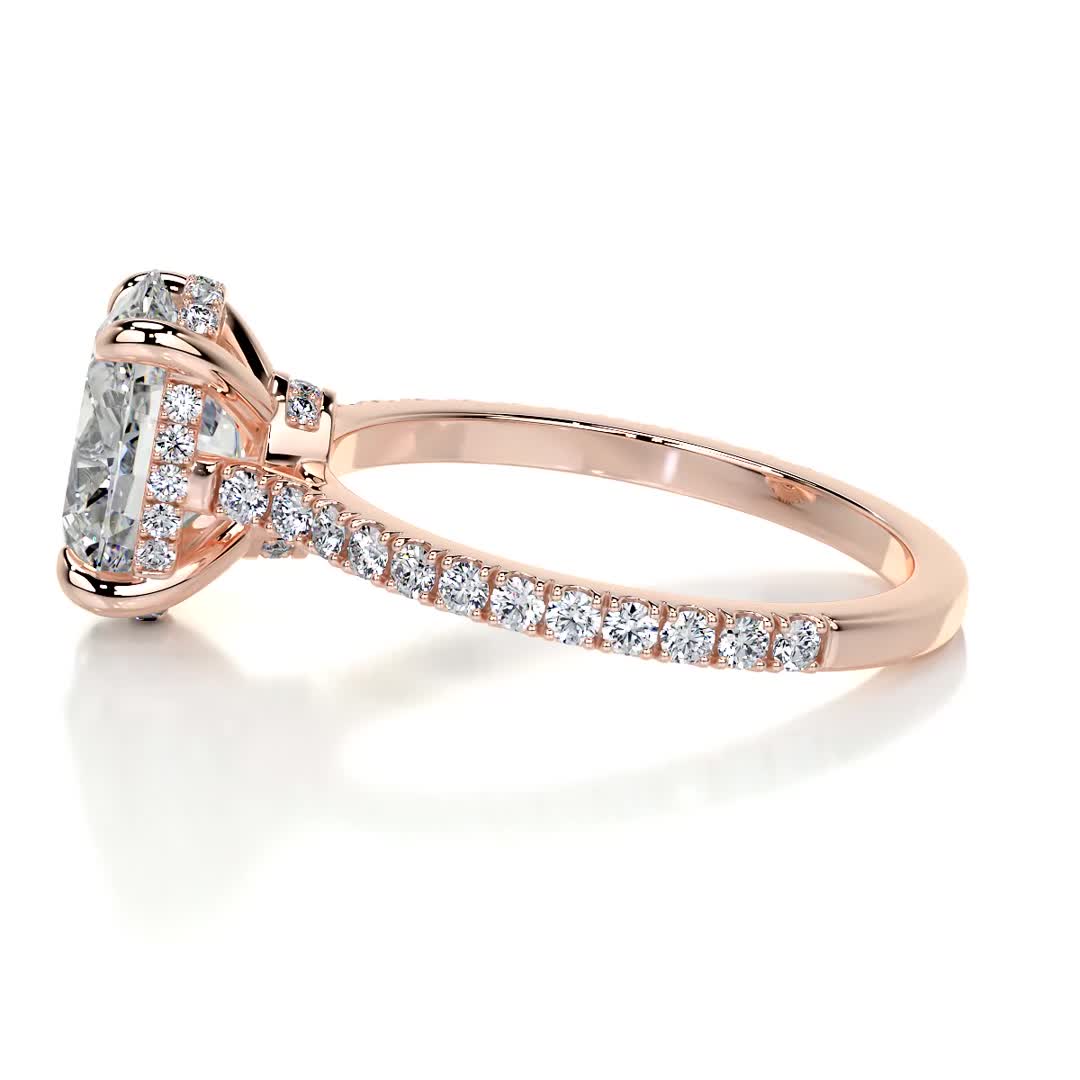 Dionne Moissanite & Diamond Ring -14K Rose Gold、mySite、hinf8tx79