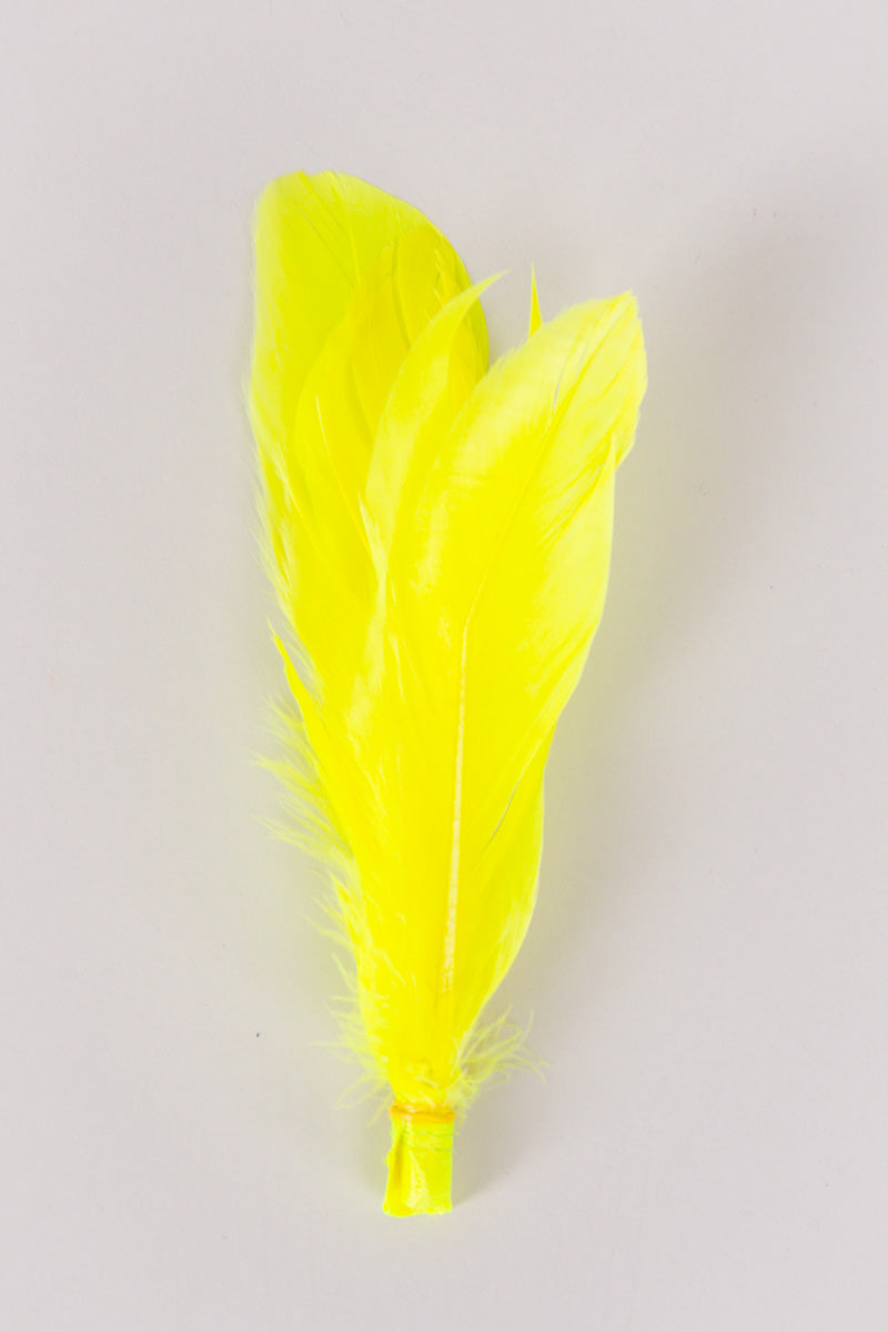 Goose Feathers Bundle of 6 - Yellow Rubber Band - FINAL SALE、mySite、hinf8tx79
