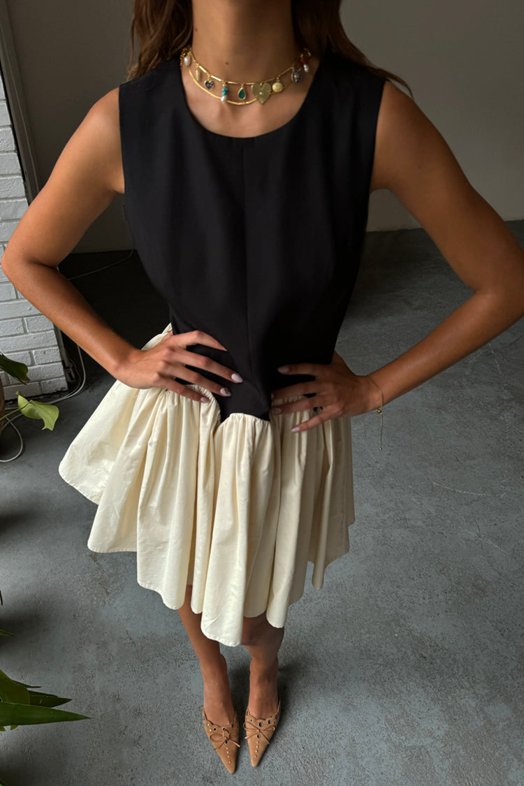 Black and Cream Mini Monika Dress、mySite、solidvoid