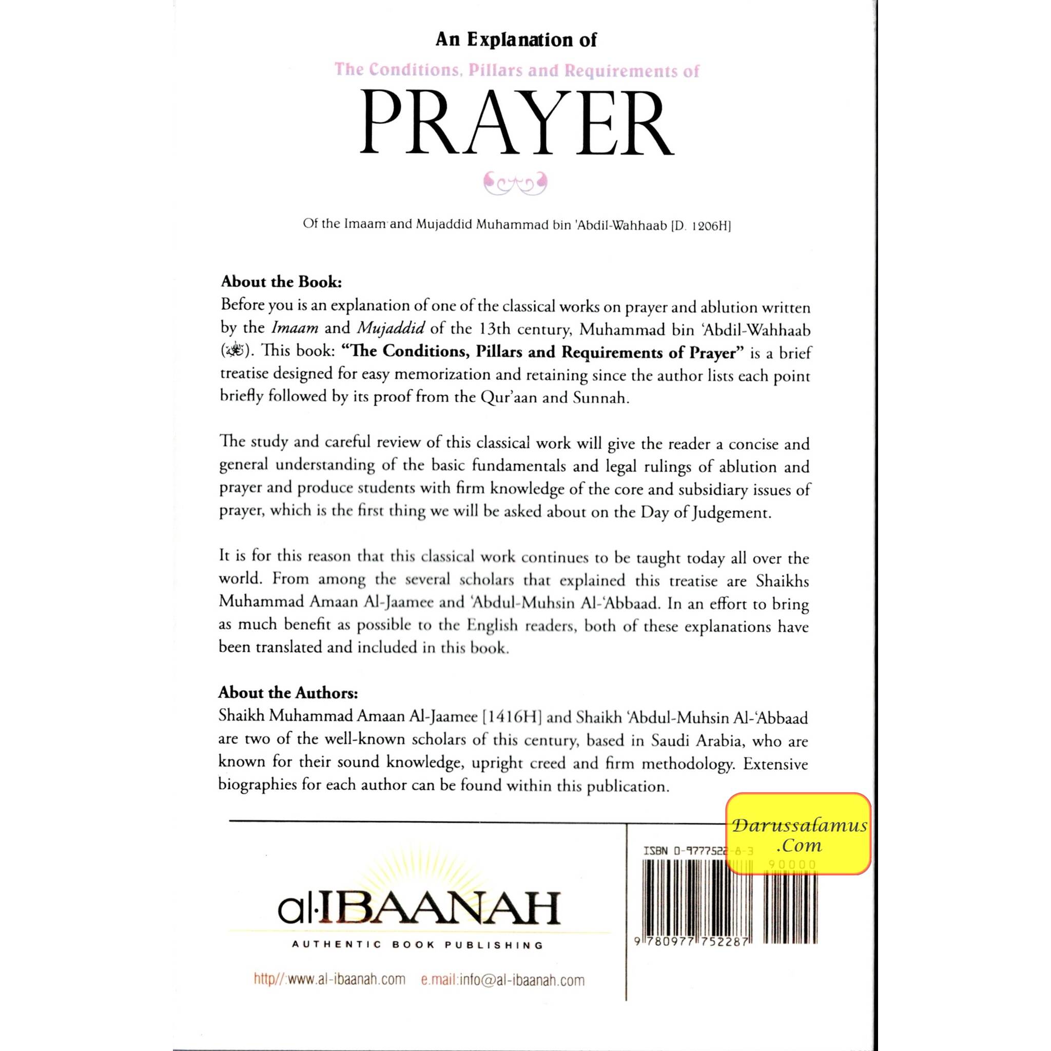 An Explanation of The Conditions Pillars and Requirements of Prayer By Imam Muhammad bin Abdil Wahhaab、mySite、topwebapps
