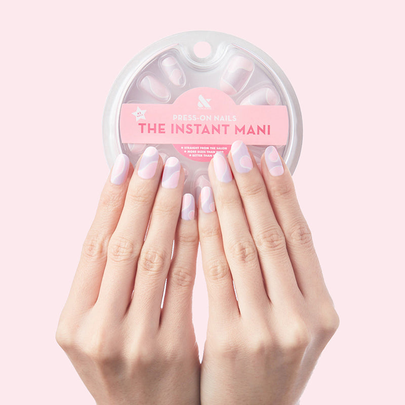 Groovy Swirl - Press-On | Medium | Oval、mySite、solidvoid