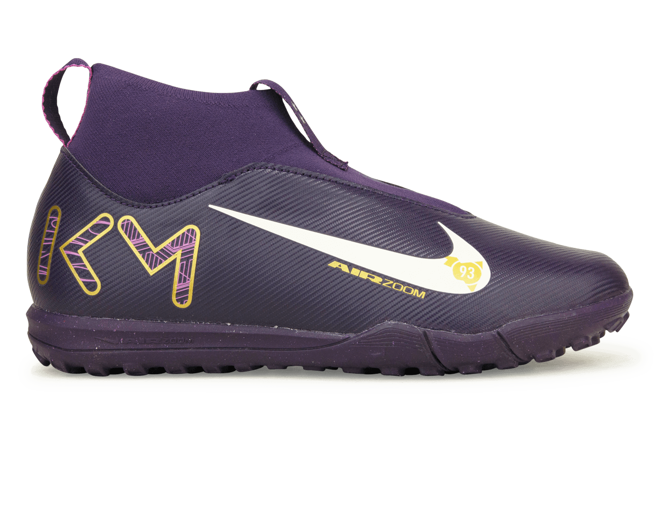 Nike Kids Zoom Mercurial Superfly 10 Academy KM TF Grand Purple/Pale Ivory、mySite、noshort