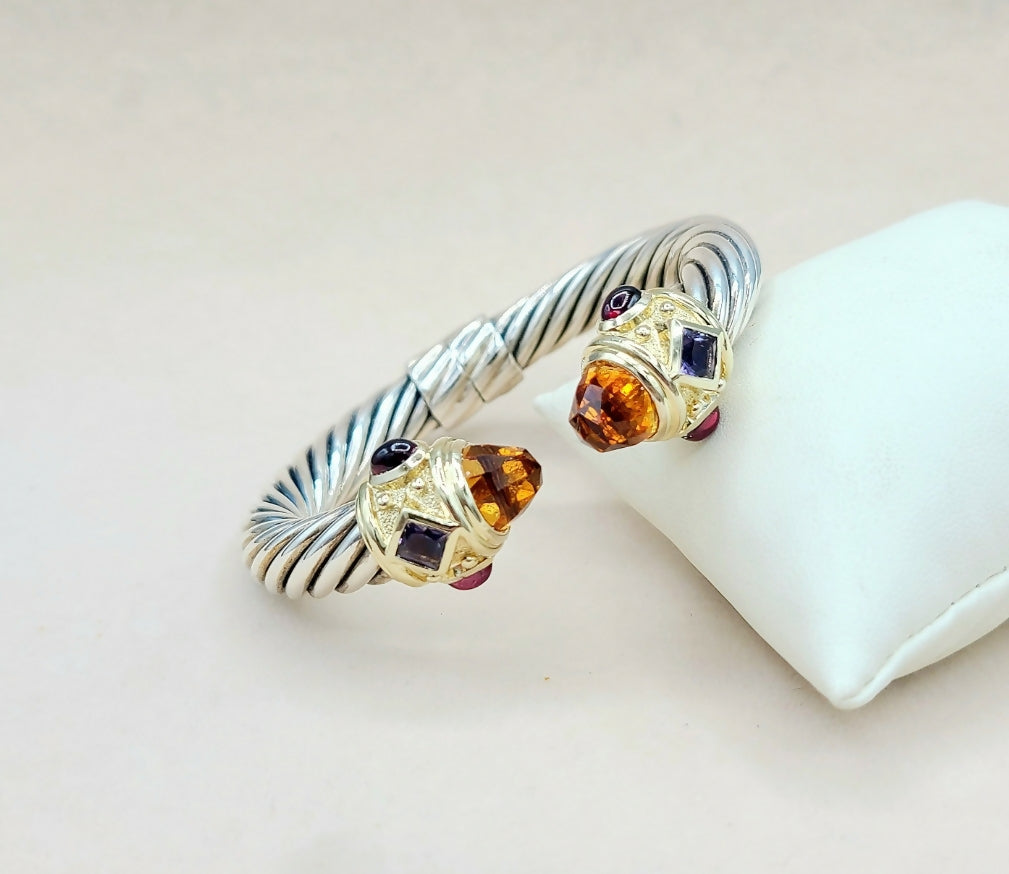 David Yurman Renaissance Bracelet 10mm Citrine & Iolite、mySite、hinf8tx79