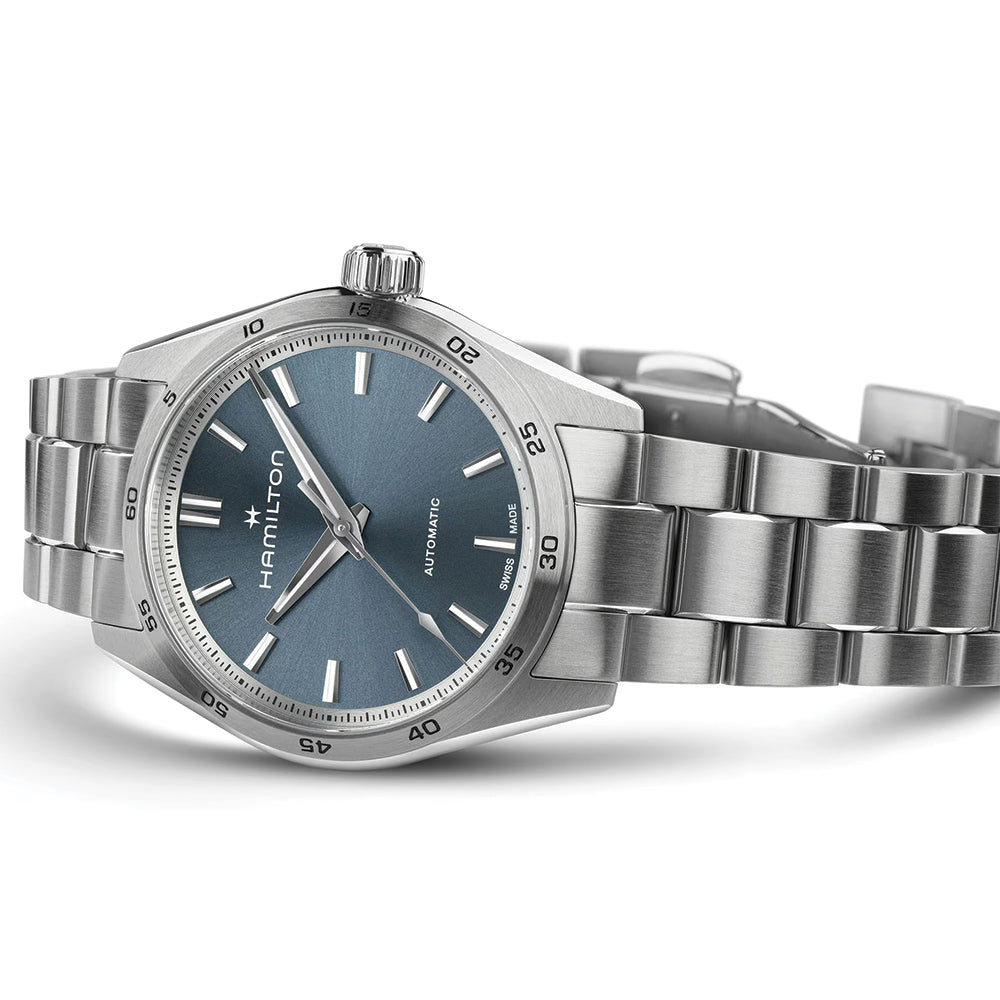 Jazzmaster Performer Auto 34mm - Blue on Bracelet、mySite、botmansion