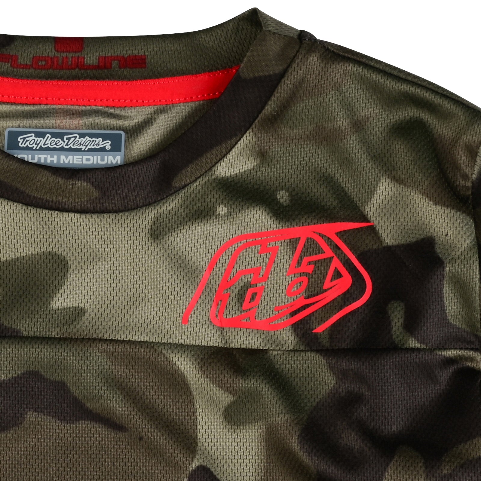 Youth Flowline LS Jersey Spray Camo Army、mySite、dreamappss