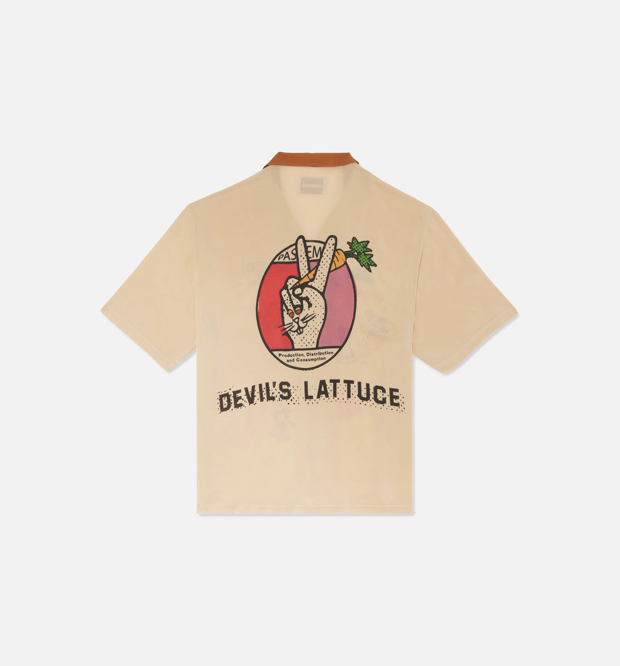Hard Times Devil's Lattuce Mens Short Sleeve Shirt - Beige、mySite、dreamappss