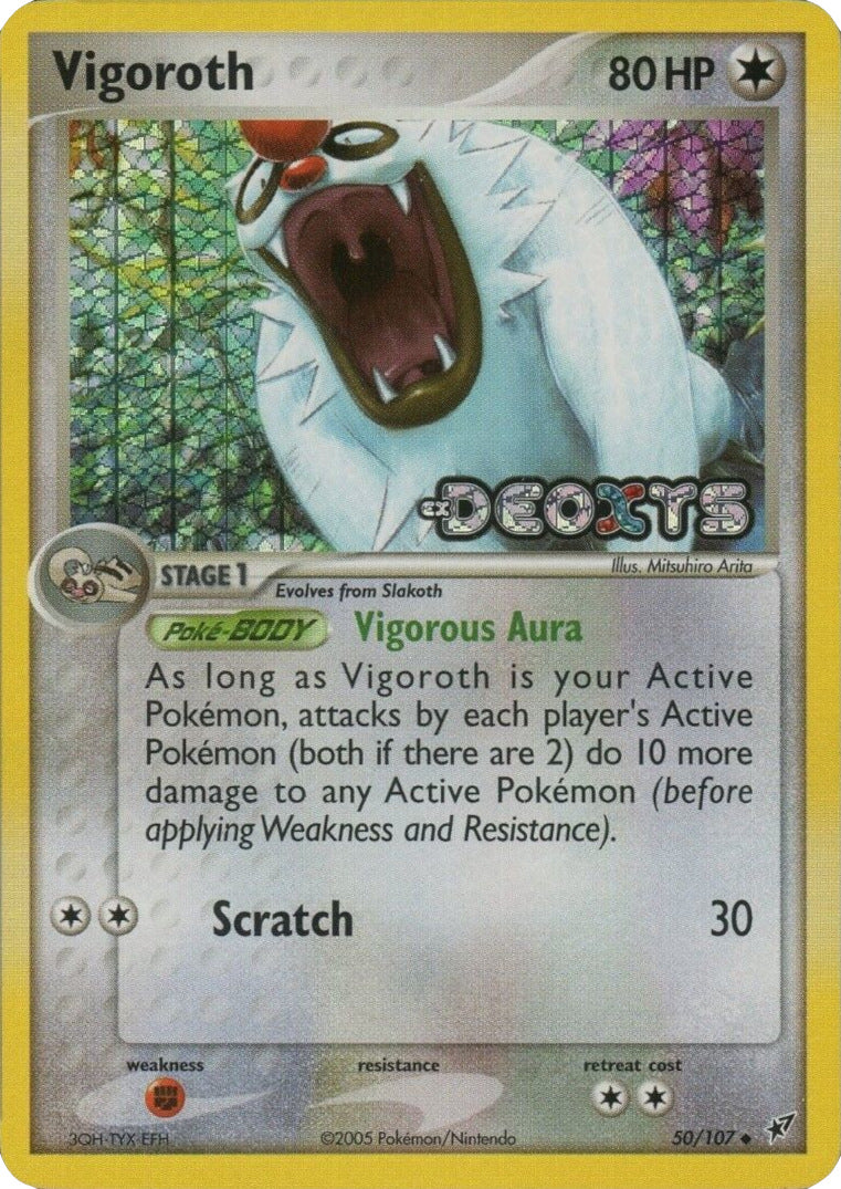 Vigoroth (50/107) (Stamped) EX: Deoxys、mySite、waistdrama