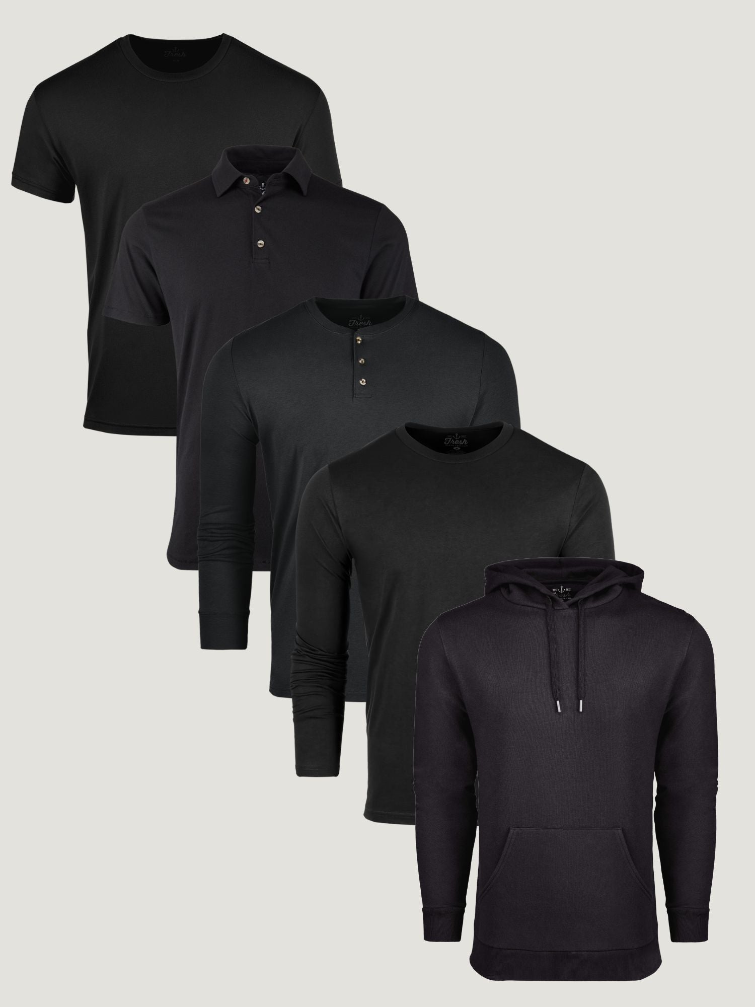  Mixed All Black 5-Pack、mySite、ghnorth