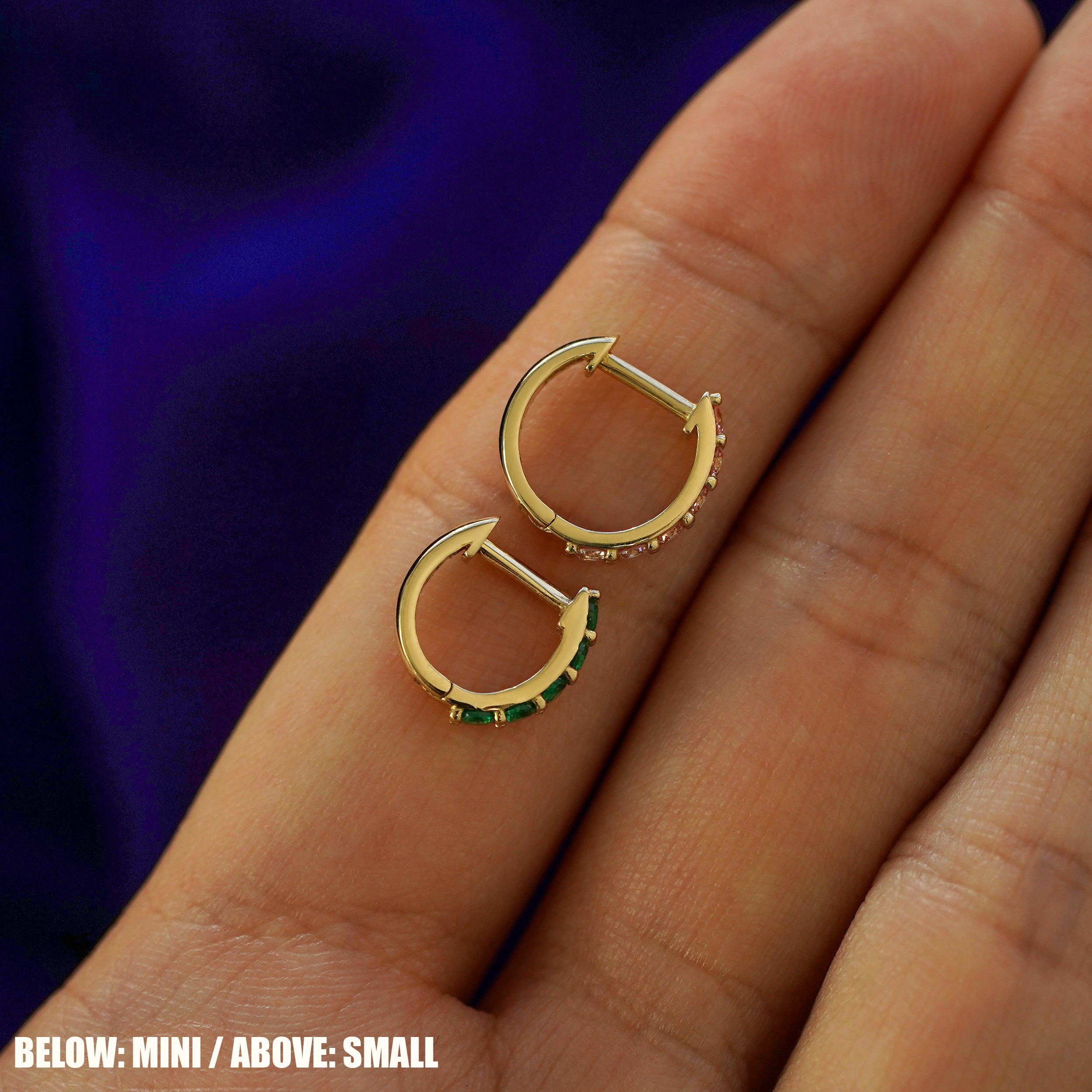 Pink Lab Diamond Huggie Hoop、mySite、hinf8tx79