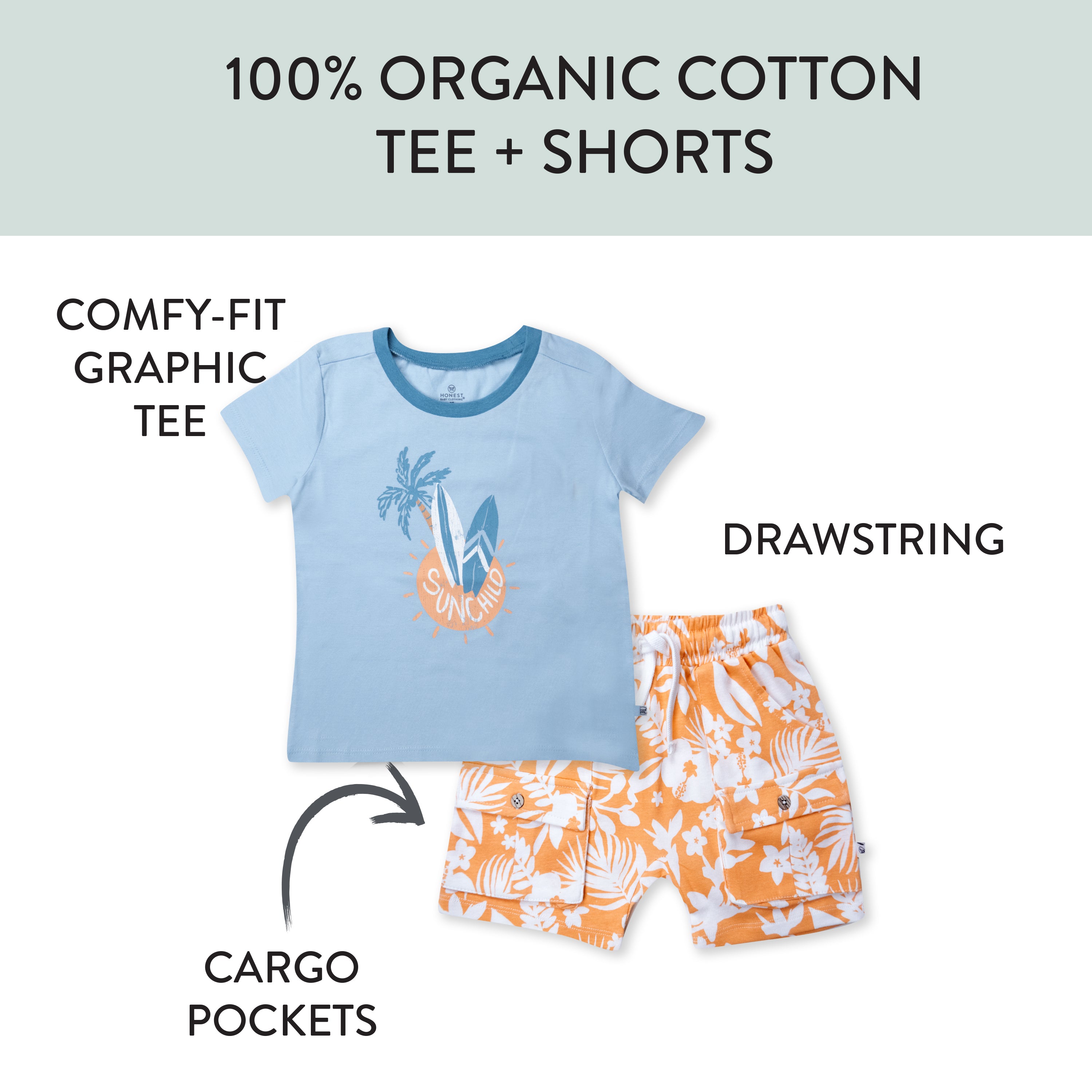  Toddler 2-Piece Short Sleeve and Short Set、mySite、layawaytickets