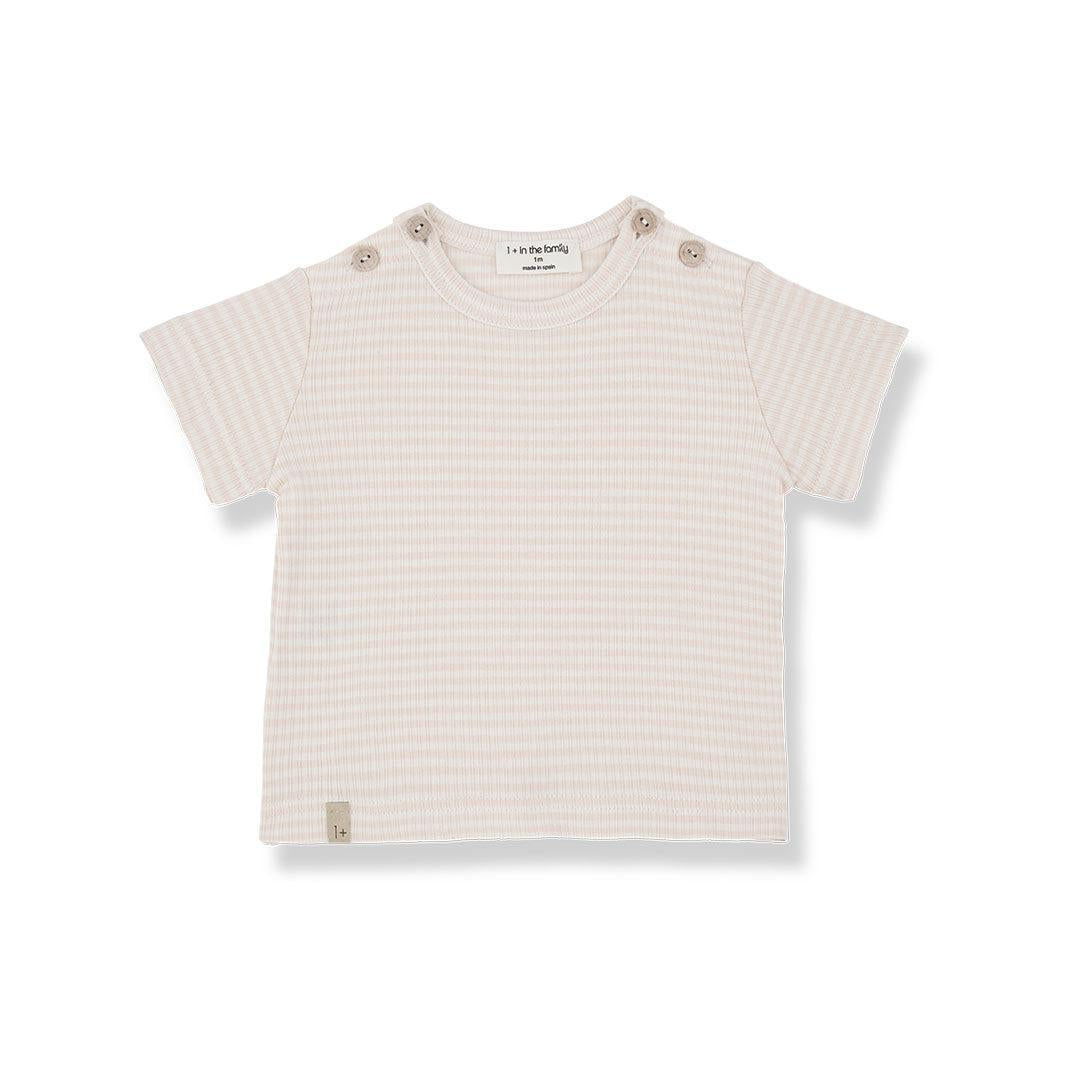  1+ in the family Jon Short Sleeve T-Shirt - Nude、mySite、merchandisen