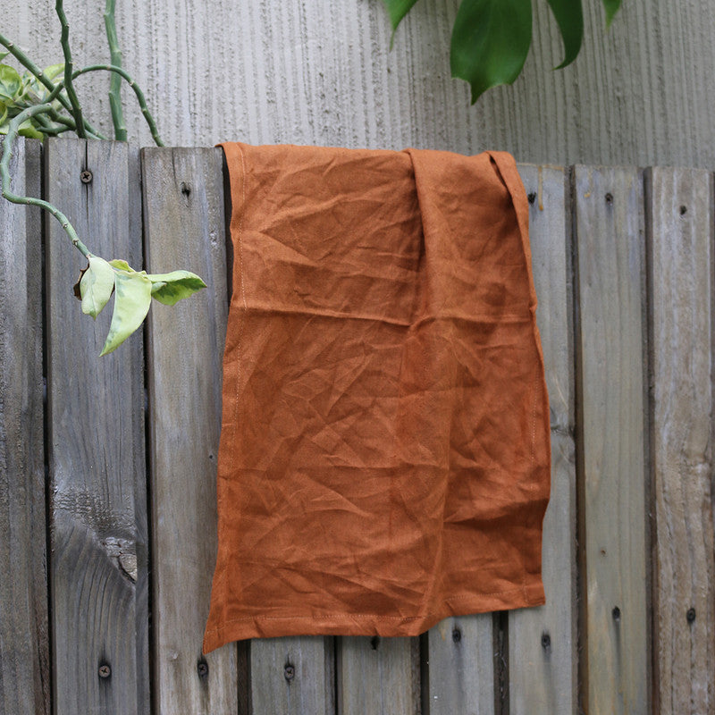 Pure Linen Table Mats | Set of 6 | Cinnamon Brown、mySite、camillekostekn