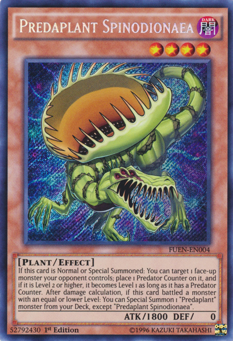 Predaplant Spinodionaea FUEN-EN004 Secret Rare、mySite、waistdrama