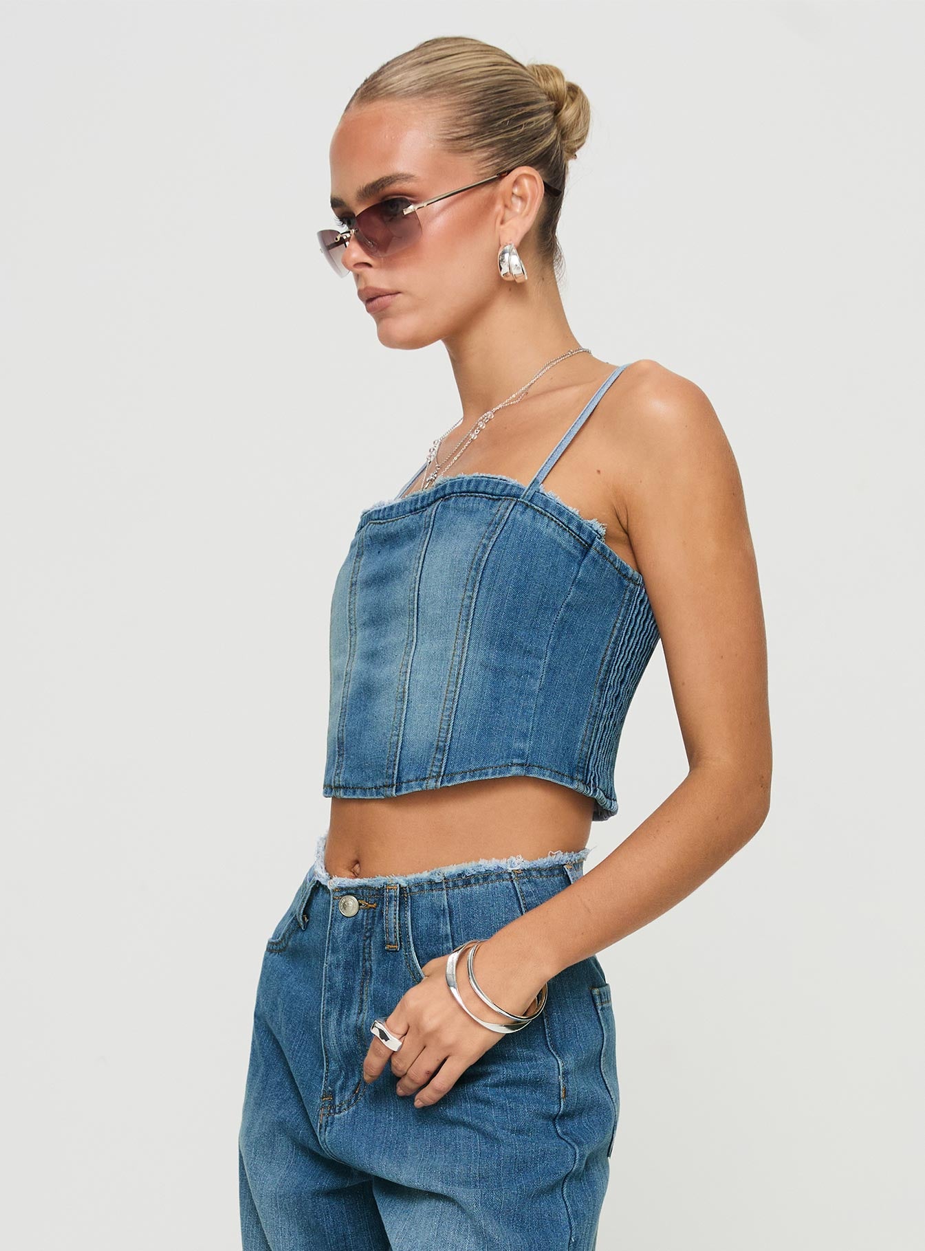 Vihaan Top Blue Wash、mySite、solidvoid