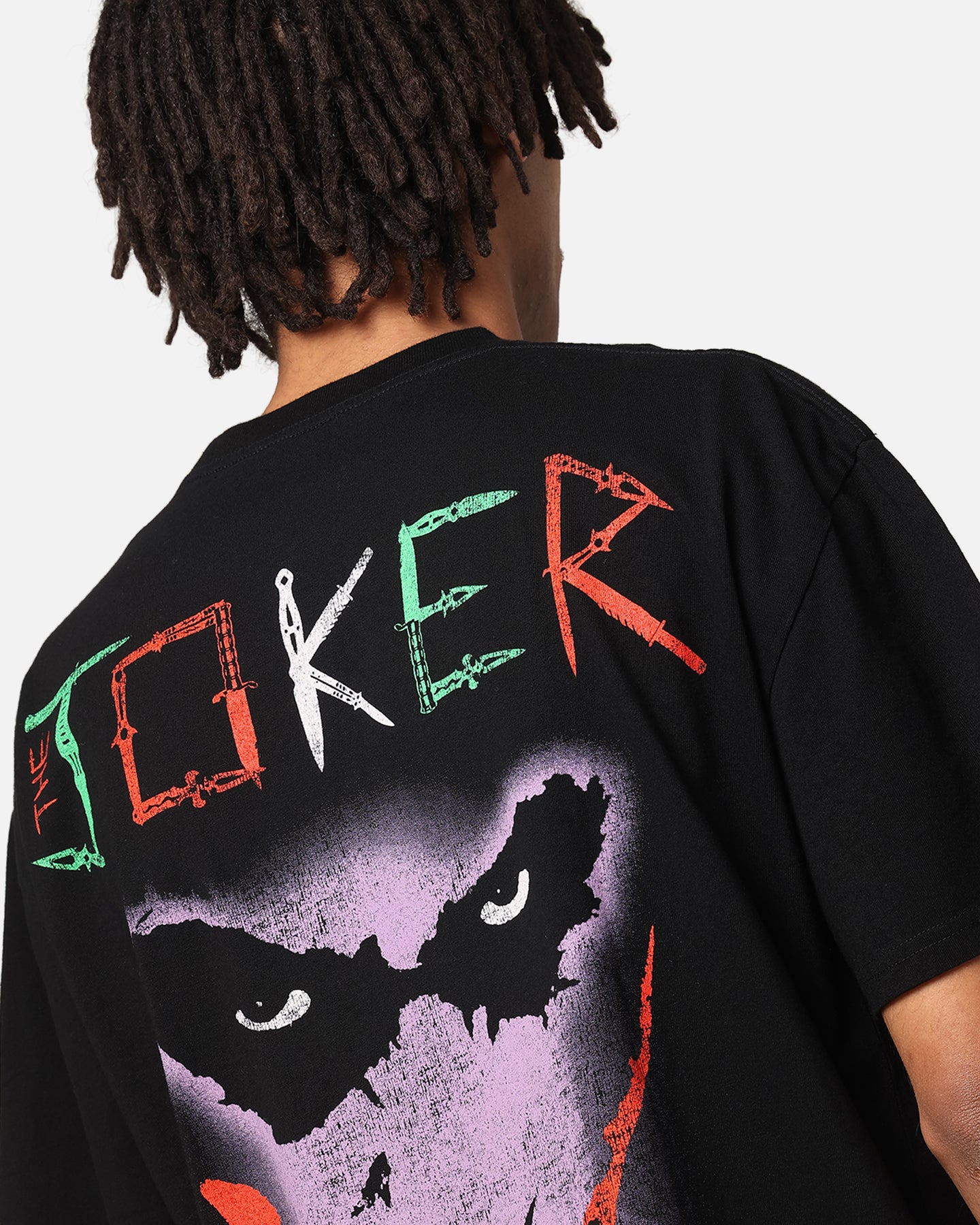American Thrift X DC Batman The Joker Scars Heavy T-Shirt Black、mySite、zt4zffjzw