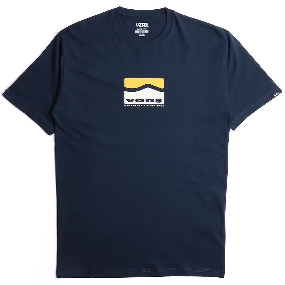  Vans Center Sidestripe T-Shirt - Navy、mySite、merchandisen