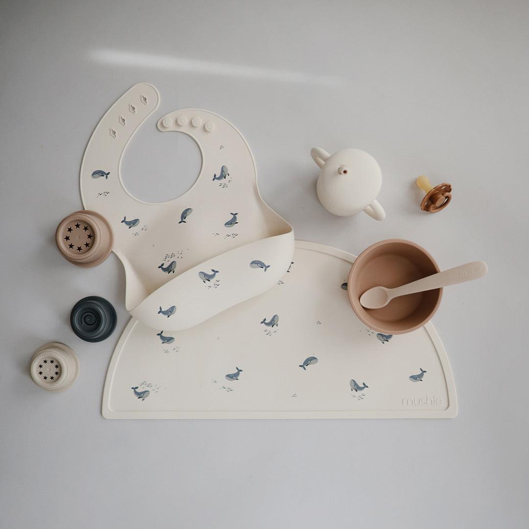  Mushie Silicone Mat - Whales、mySite、merchandisen