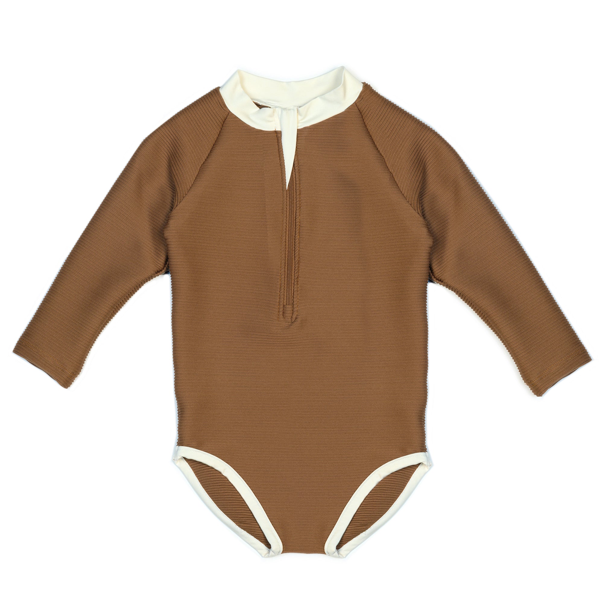 Girls' Rash One Piece - Pecan、mySite、g9winljtr