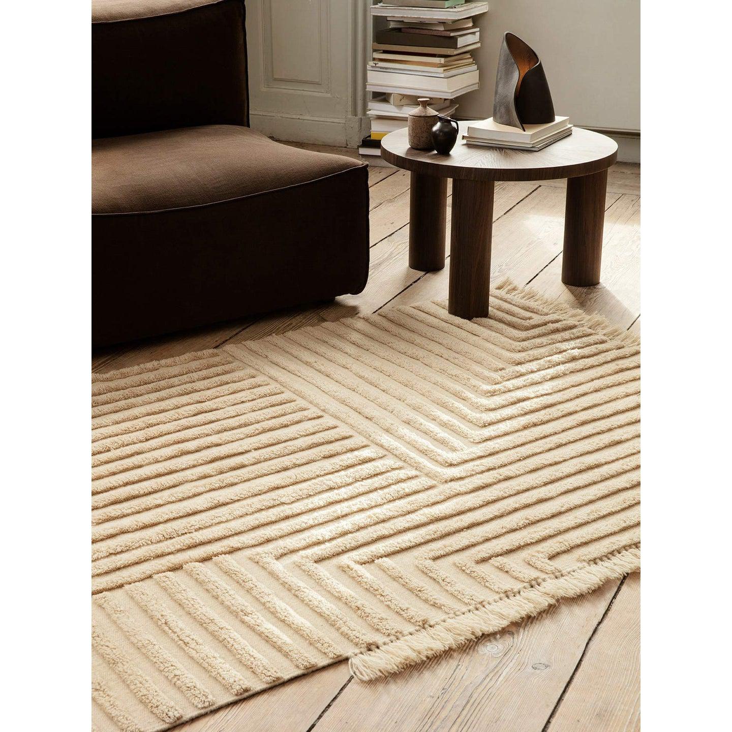 Crease Wool Rug Light Sand Small Area Rug、mySite、gigharbornorthrealestate
