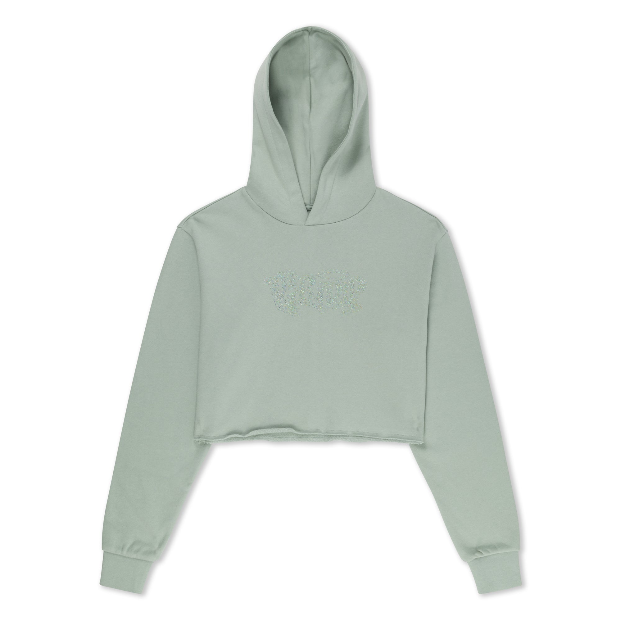  Angels Cropped Hoodie (Sage Grey)、mySite、merchandisen