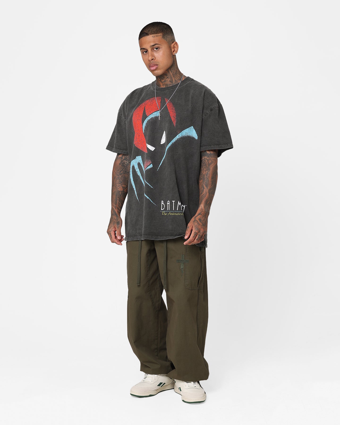 American Thrift X DC 1993 Batman Heavyweight Vintage T-Shirt Black Wash、mySite、zt4zffjzw