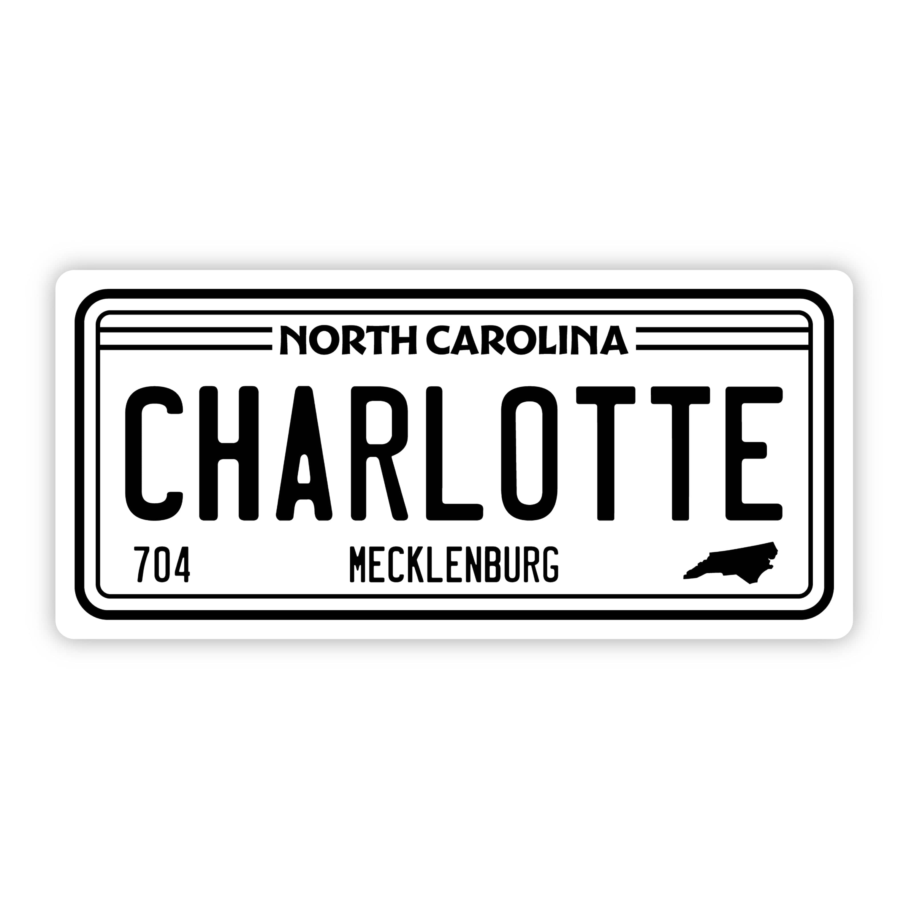  Charlotte North Carolina 704 Bumper Sticker (5 inch)、mySite、ghnorth