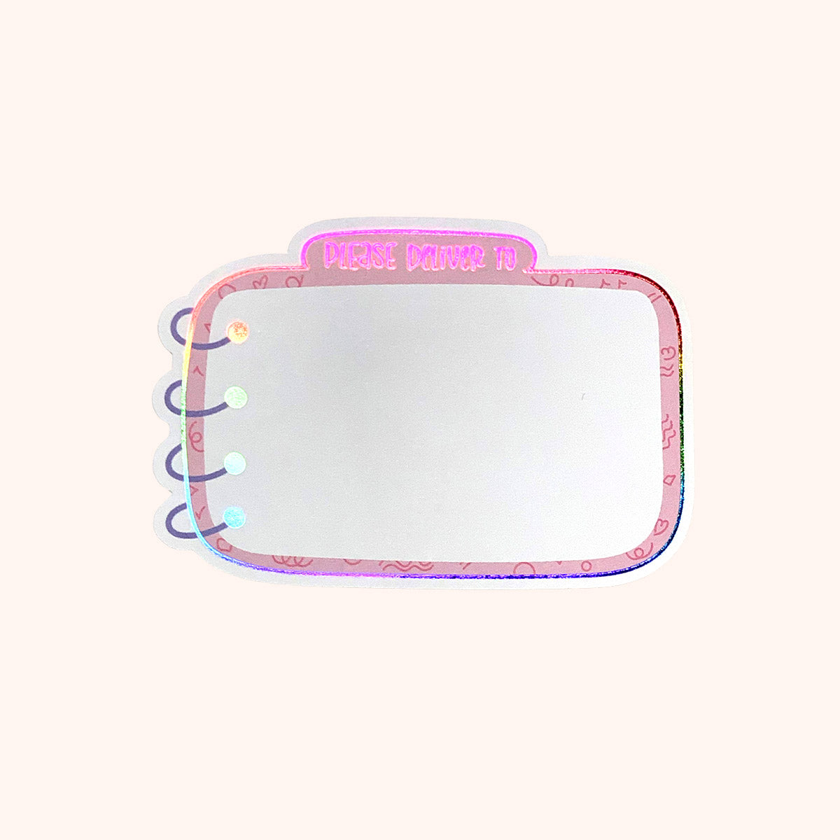  Please Deliver To Rainbow Foil Mail Labels 15 Pack、mySite、ghnorth