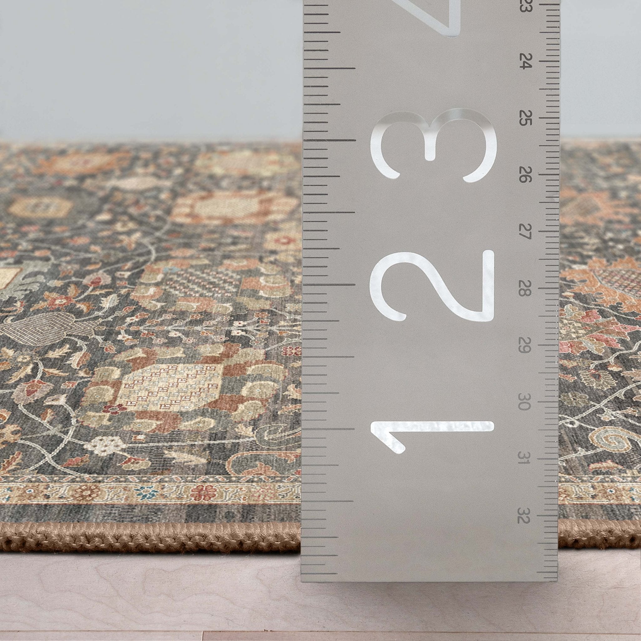 Vienna Vintage Oriental Botanical Rug – Easy Clean, Stylish Elegant Design、mySite、gigharbornorthrealestate