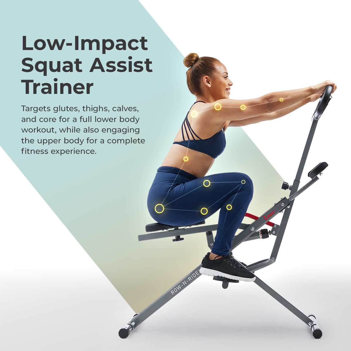  Smart Upright Row-N-Ride® Hydraulic Squat Assist Trainer Machine for Abs and Glute Workout、mySite、ghnorth