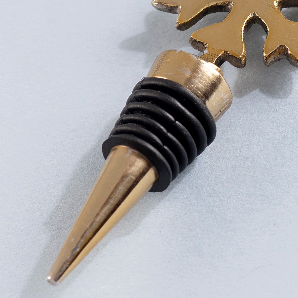 Stainless Steel Bottle Stoper | Snowflake Shape | Gold、mySite、camillekostekn