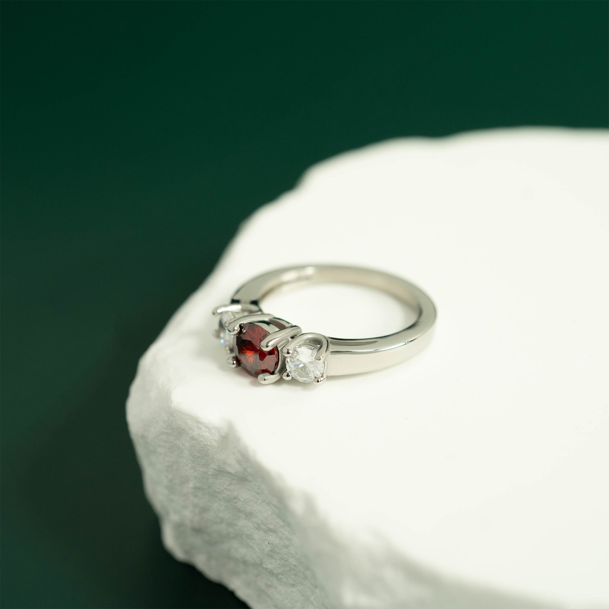 Stainless Steel CZ Accent Birthstone Ring / ZRJ4138、mySite、dreamappss