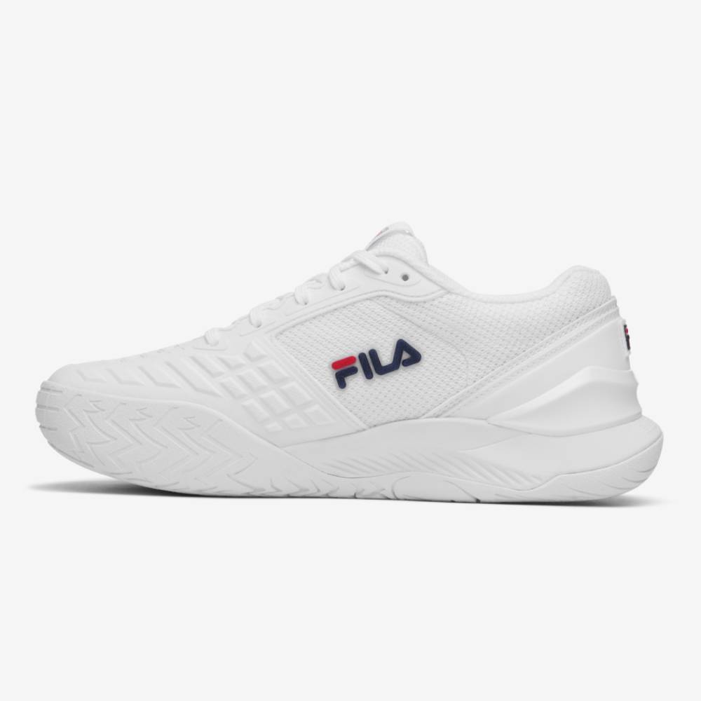 Fila Axilus 3 Women's Tennis Shoe (White/Navy)