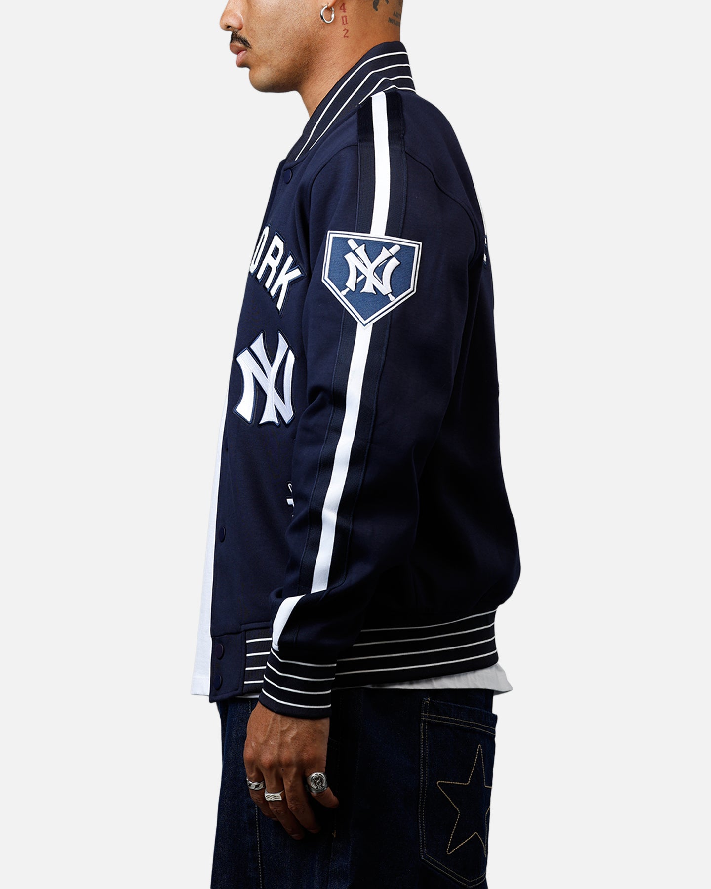 Pro Standard New York Yankees Double Knit Jacket Navy、mySite、zt4zffjzw