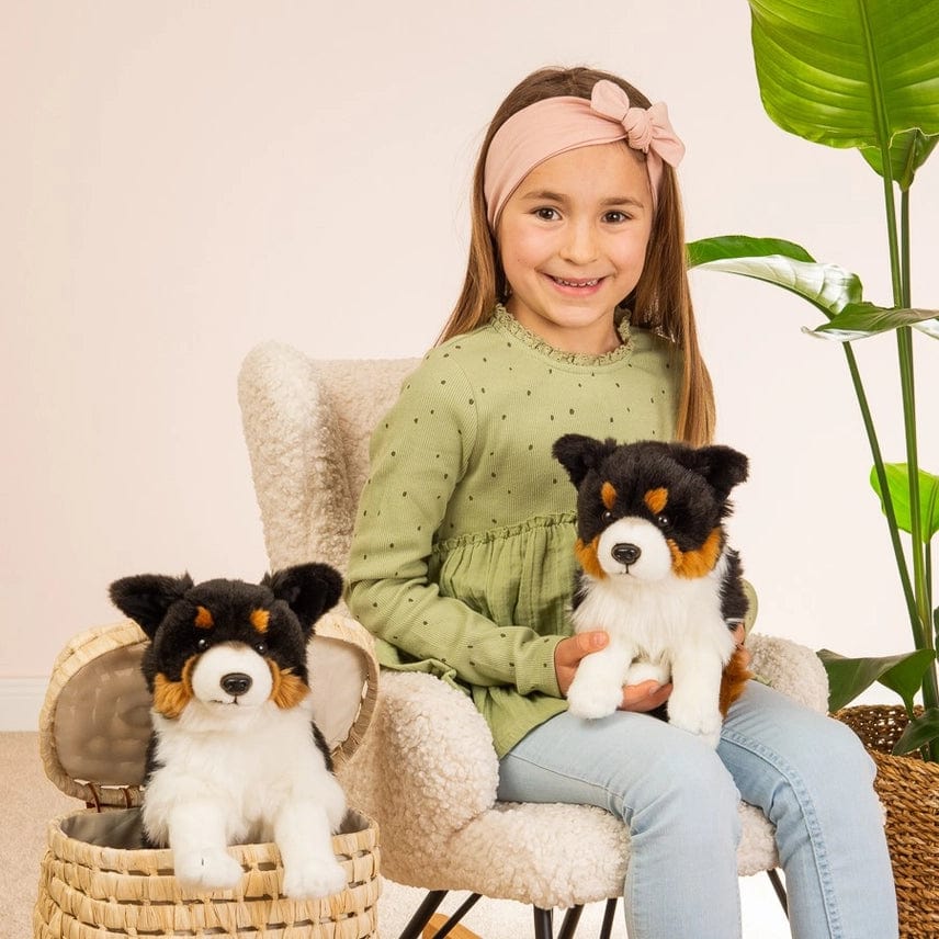 Tri-color Border Collie Eco Friendly Teddy Hermann 30cm、mySite、g9winljtr