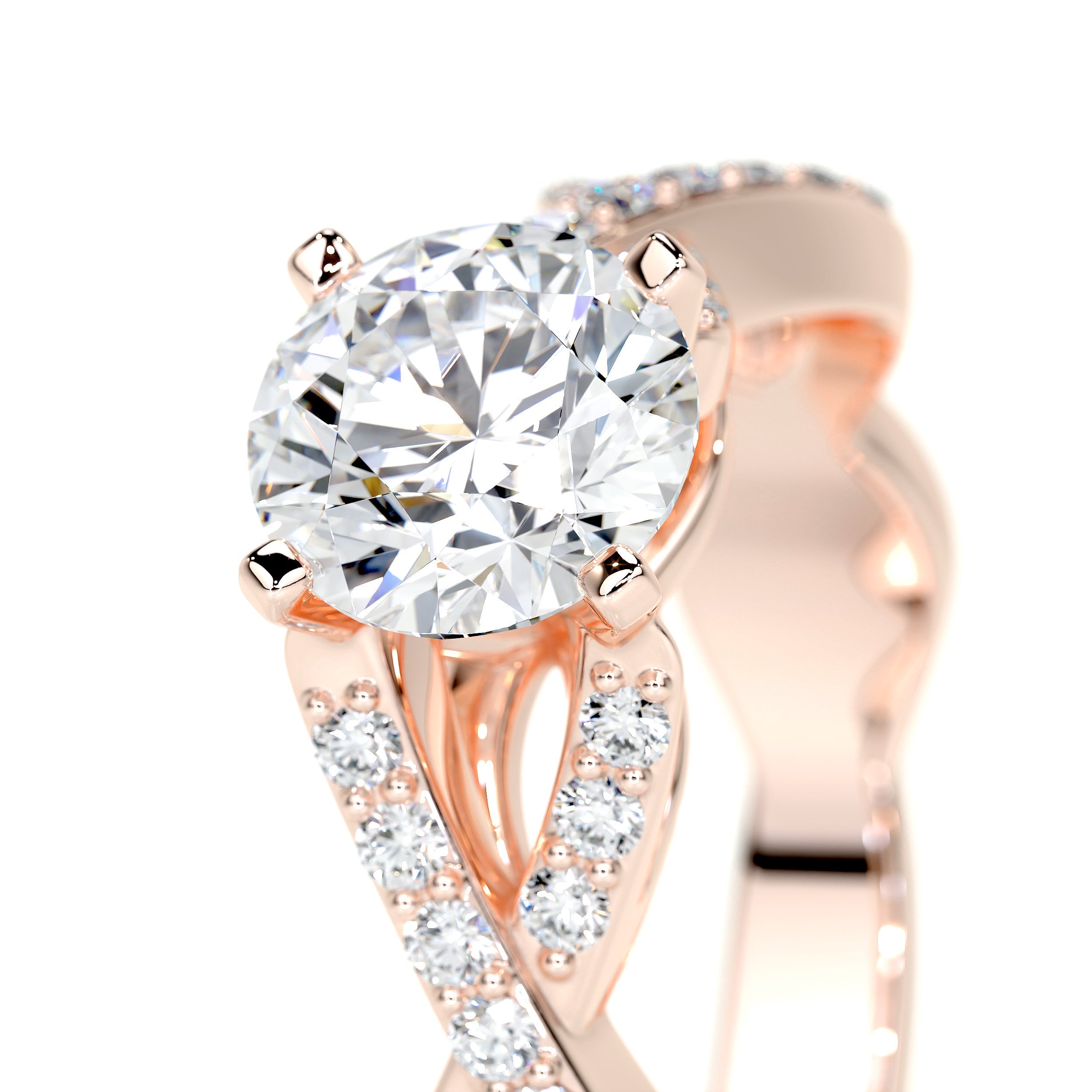 Emery Lab Grown Diamond Ring -14K Rose Gold、mySite、hinf8tx79