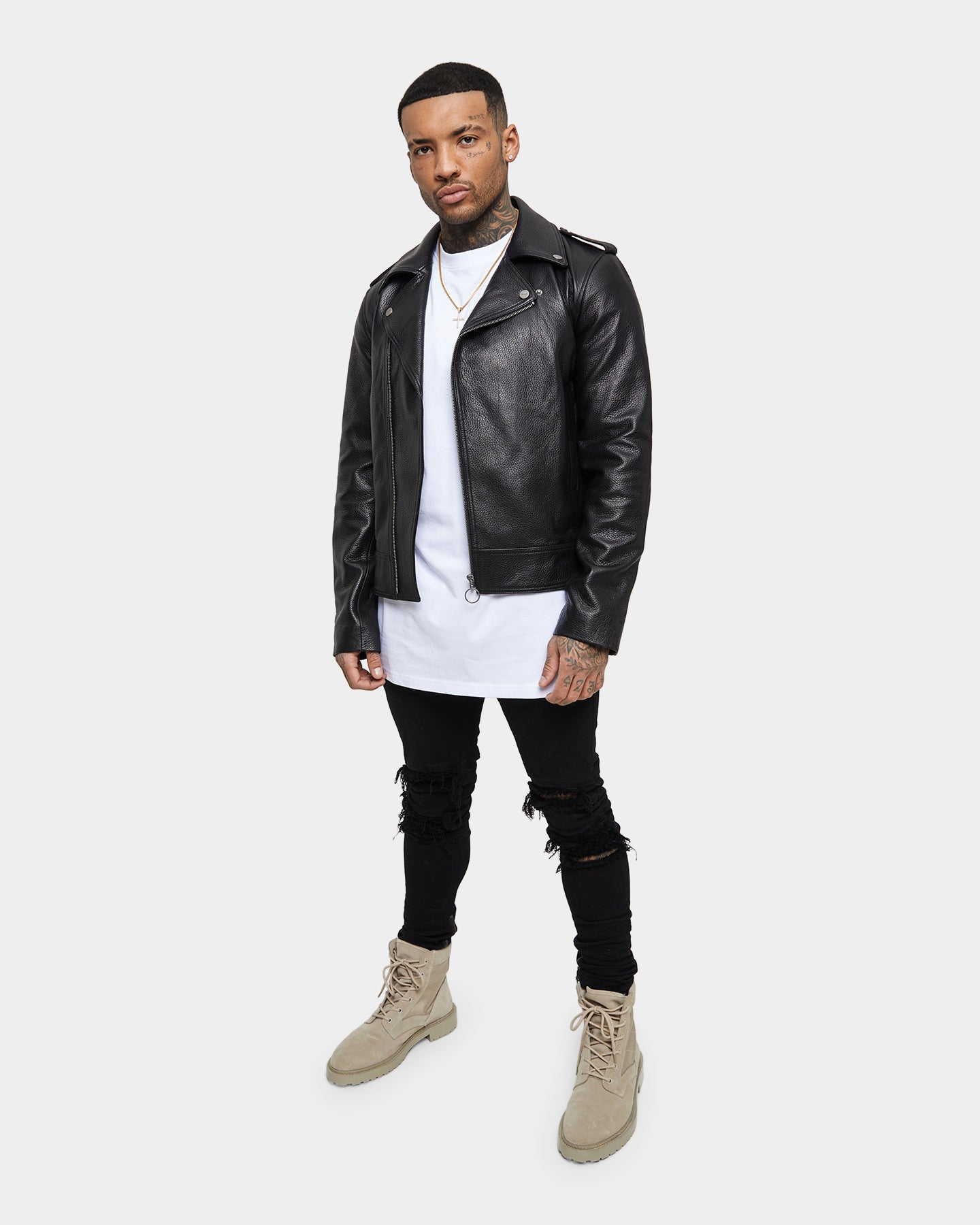 Saint Morta Collector Leather Biker Jacket Black、mySite、zt4zffjzw