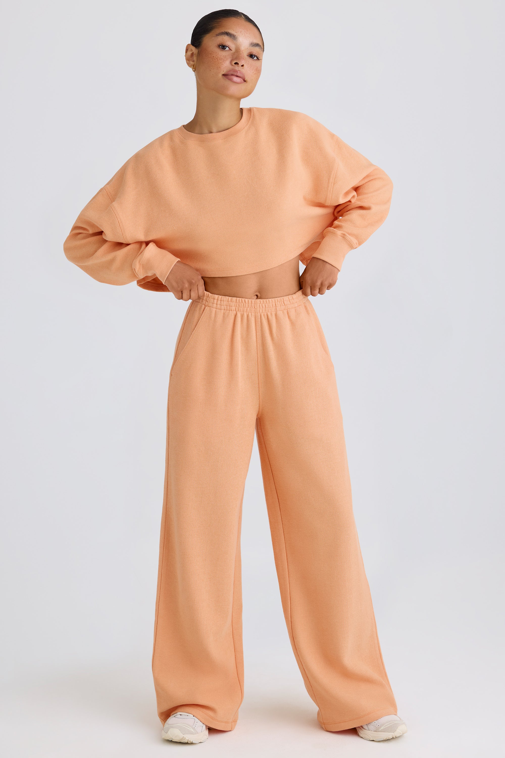 Tall Straight-Leg Joggers in Peach、mySite、solidvoid