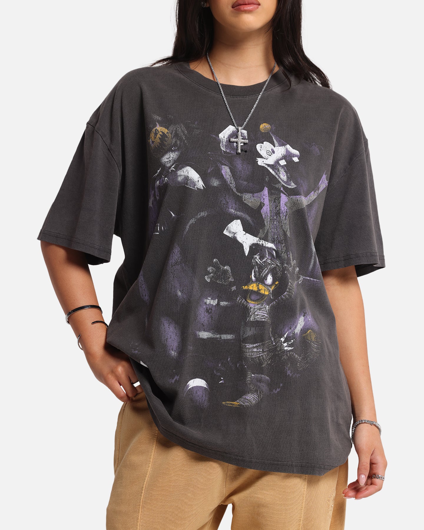 Goat Crew Disney Kingdom Hearts Halloween Town Heavy T-Shirt Black Wash、mySite、zt4zffjzw