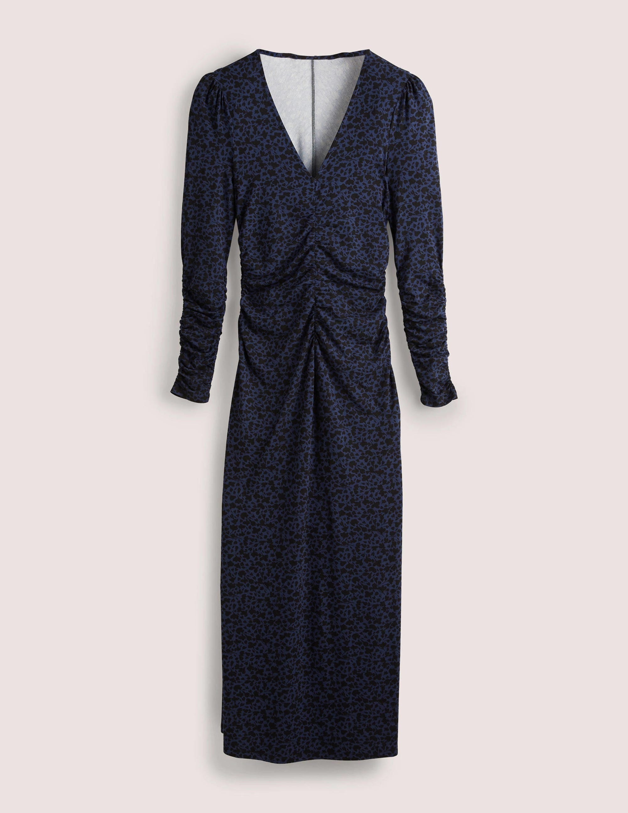  Ruched Jersey Midi Dress-Mariner Blue, Meadow Sprig、mySite、ashleygrahame