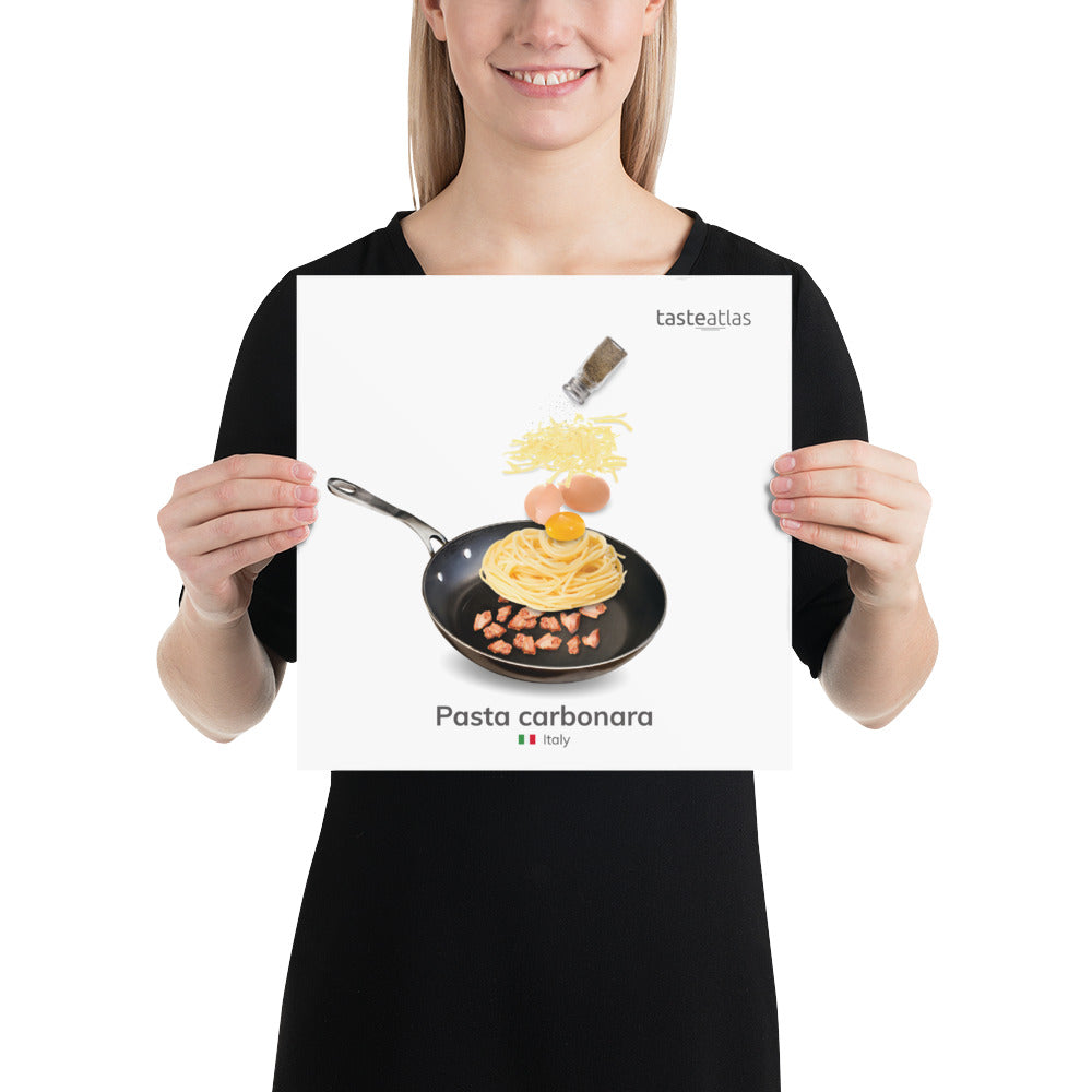 Pasta Carbonara Poster (in)、mySite、camillekostekn
