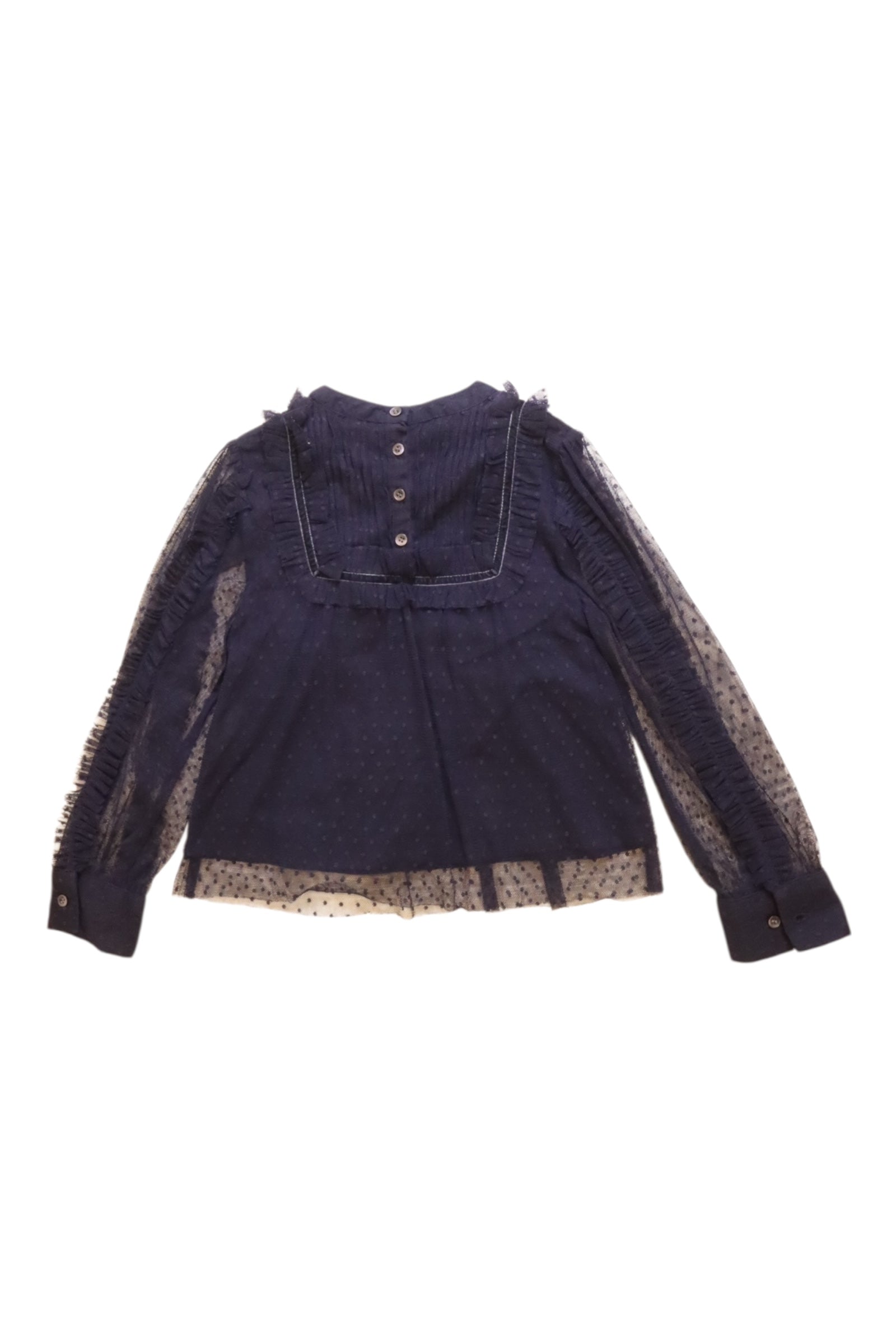 Velveteen Lace Detailed Top, Size 6T、mySite、g9winljtr