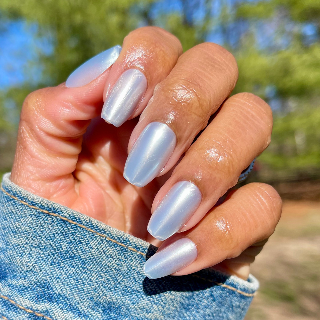 Blue Chrome - Press-On | Medium | Coffin、mySite、solidvoid