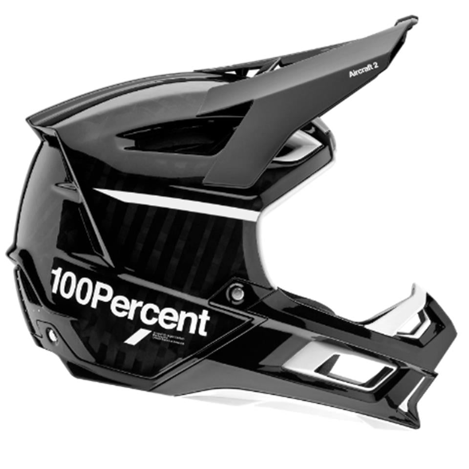  100% Aircraft 2 Race Helmet - Black/White、mySite、merchandisen