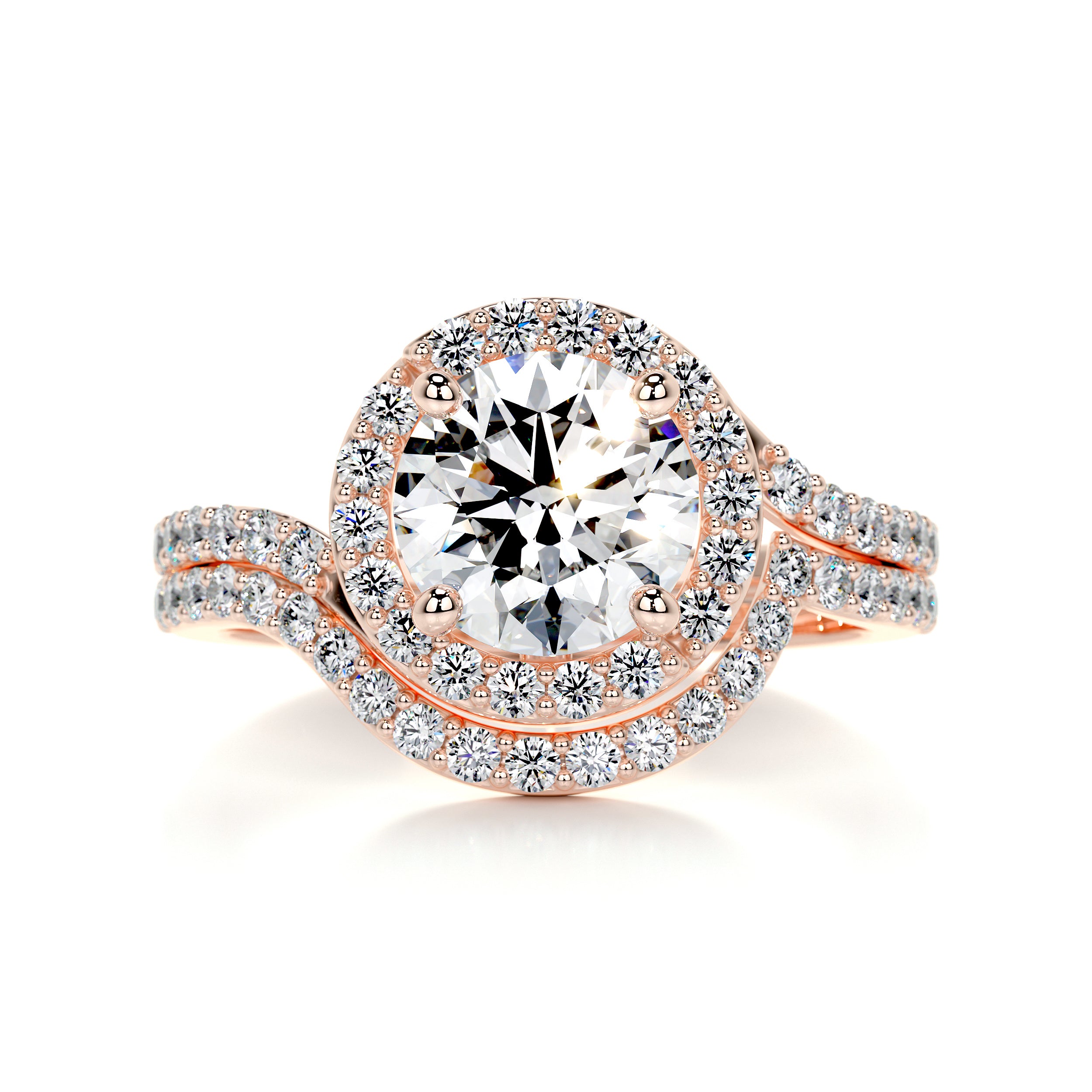 Stella Diamond Bridal Set -14K Rose Gold、mySite、hinf8tx79