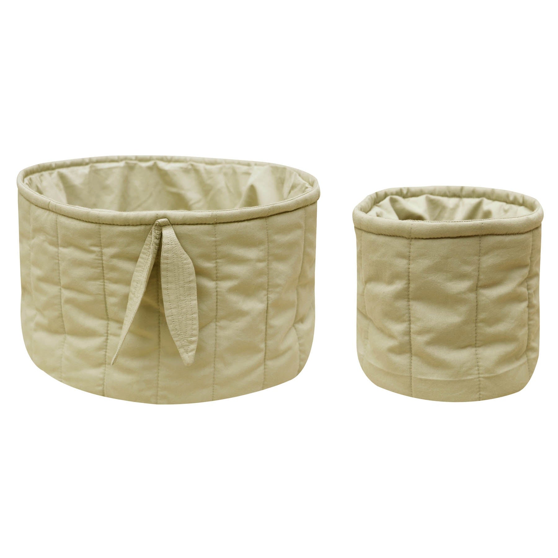 Bambie Olive Set of Two Quilted Baskets、mySite、gigharbornorthrealestate