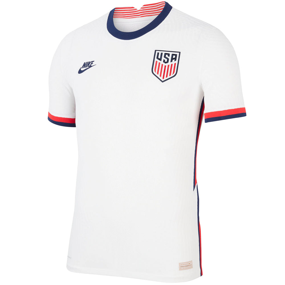Nike Men's USA 2020 Home Vapor Match Jersey White/Loyal Blue、mySite、noshort