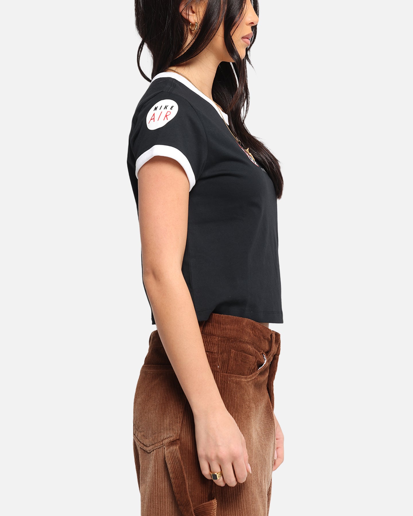 Nike Women's Sportswear Club Moto T-Shirt Black、mySite、zt4zffjzw