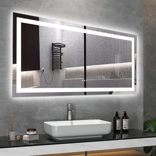 (Same as W134070942/L4004) 72"×36" LED Mirror Light Bathroom,anti-Fog & Dimming Led Bathroom Vanity Mirror、、eastwooduniform