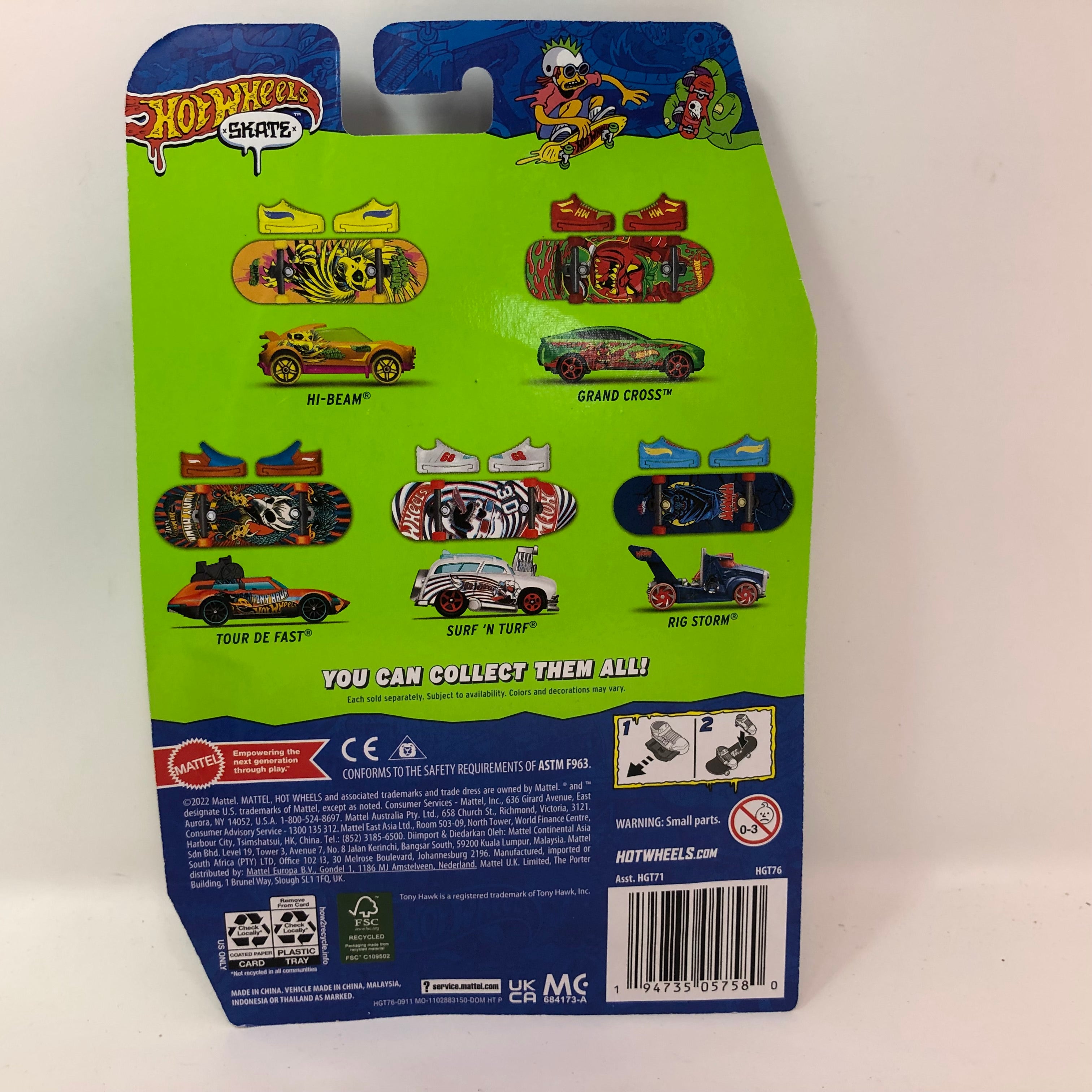 2023 Hot Wheels Skate * Gazella GT Car w/ Skate Board & Shoes、mySite、hgirdovlk